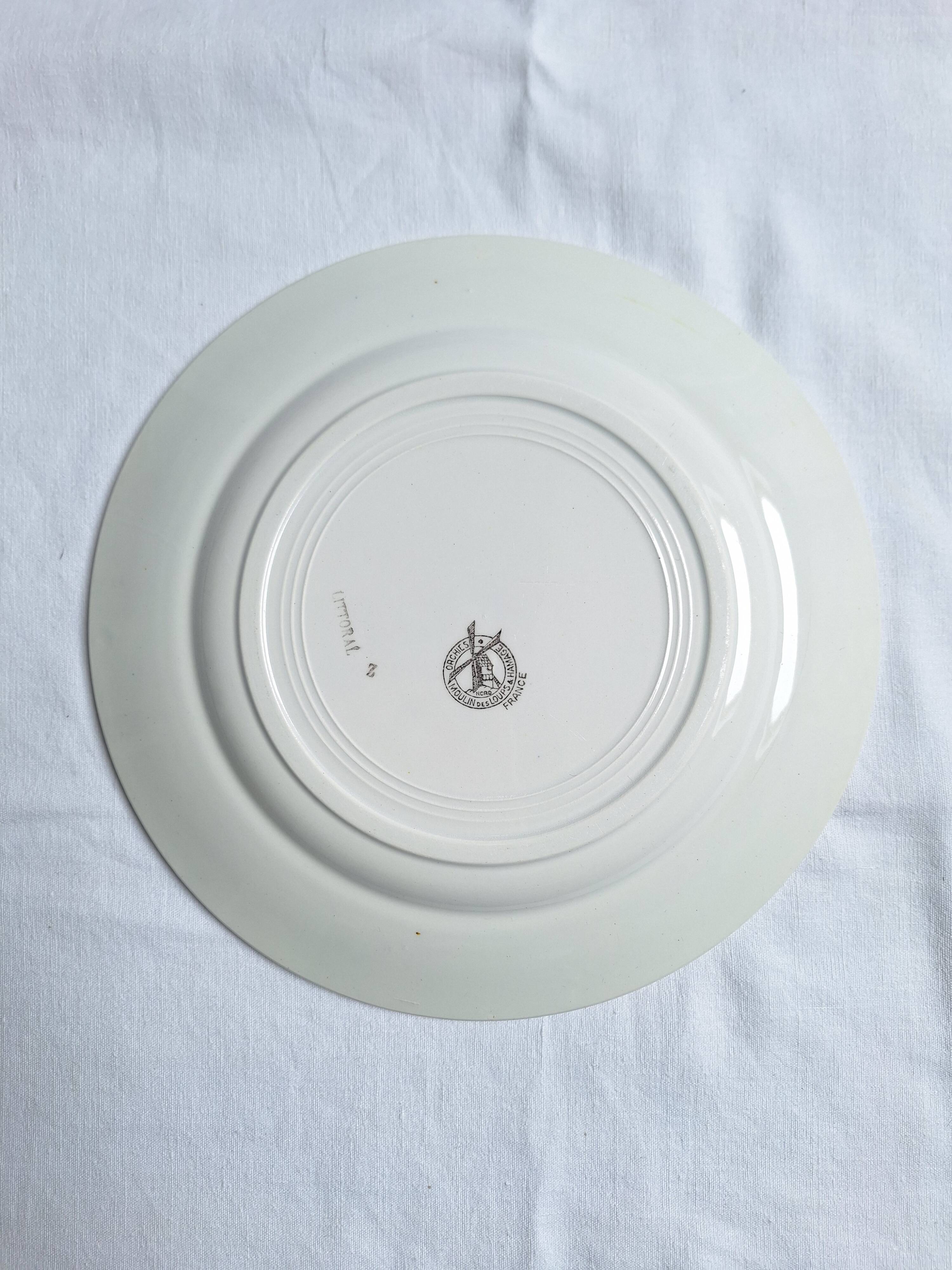 Art Deco dish Moulin des Loups Littoral