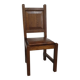 6 x Brutalist solid oak chairs mid century