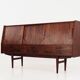Buffet haut en palissandre, design danois, années 1970, production : Danemark