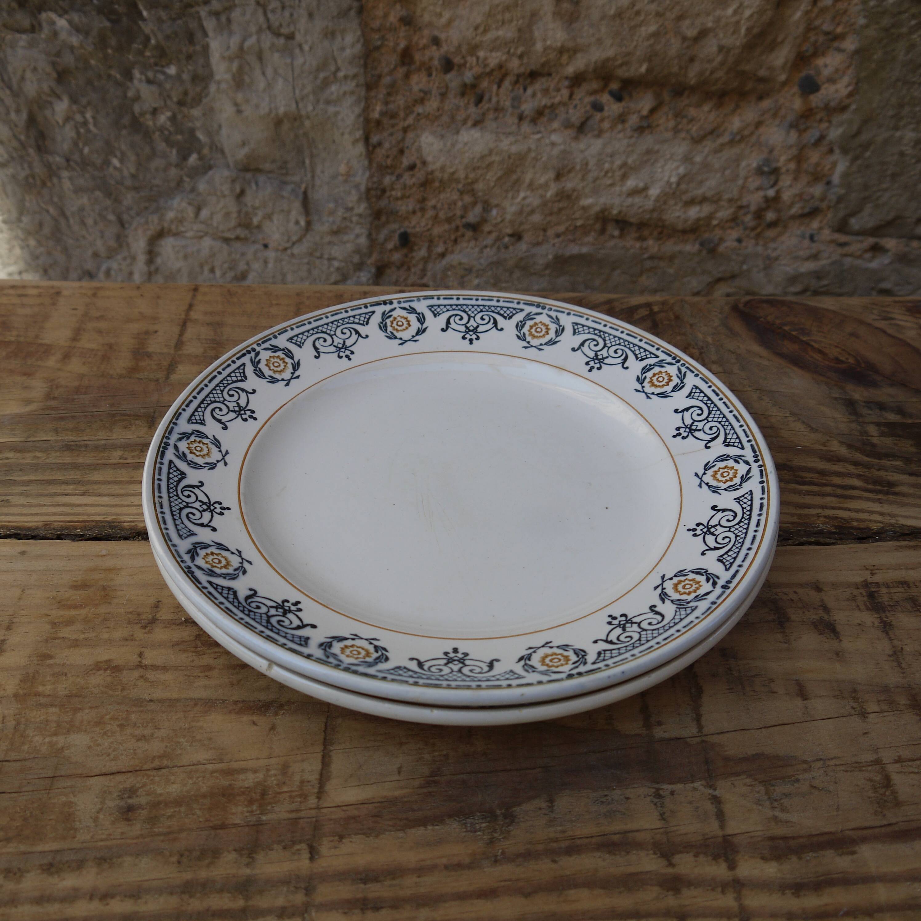 Two St Amand dessert plates