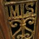 Vintage Indian Cabinet with Iron Railway Insert Door, Narrow Drinks Cabinet, No2