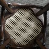 Cane seat stool