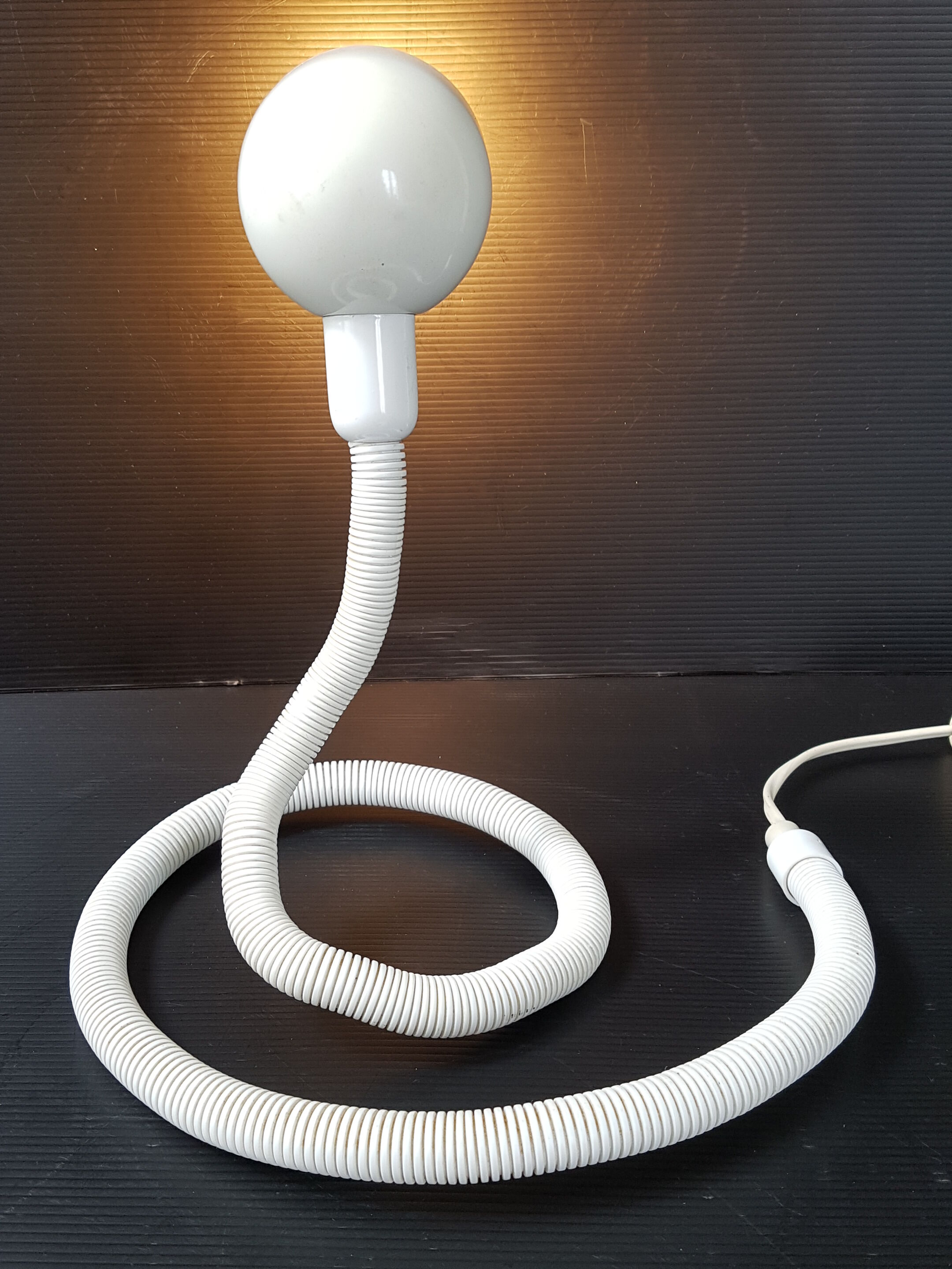 Lampe serpent années 70