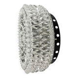 Applique ou plafonnier vintage en verre, années 1970