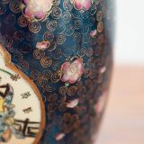 Antique Japanese porcelain vases, Meiji period, 19th century, oriental porcelain art, in