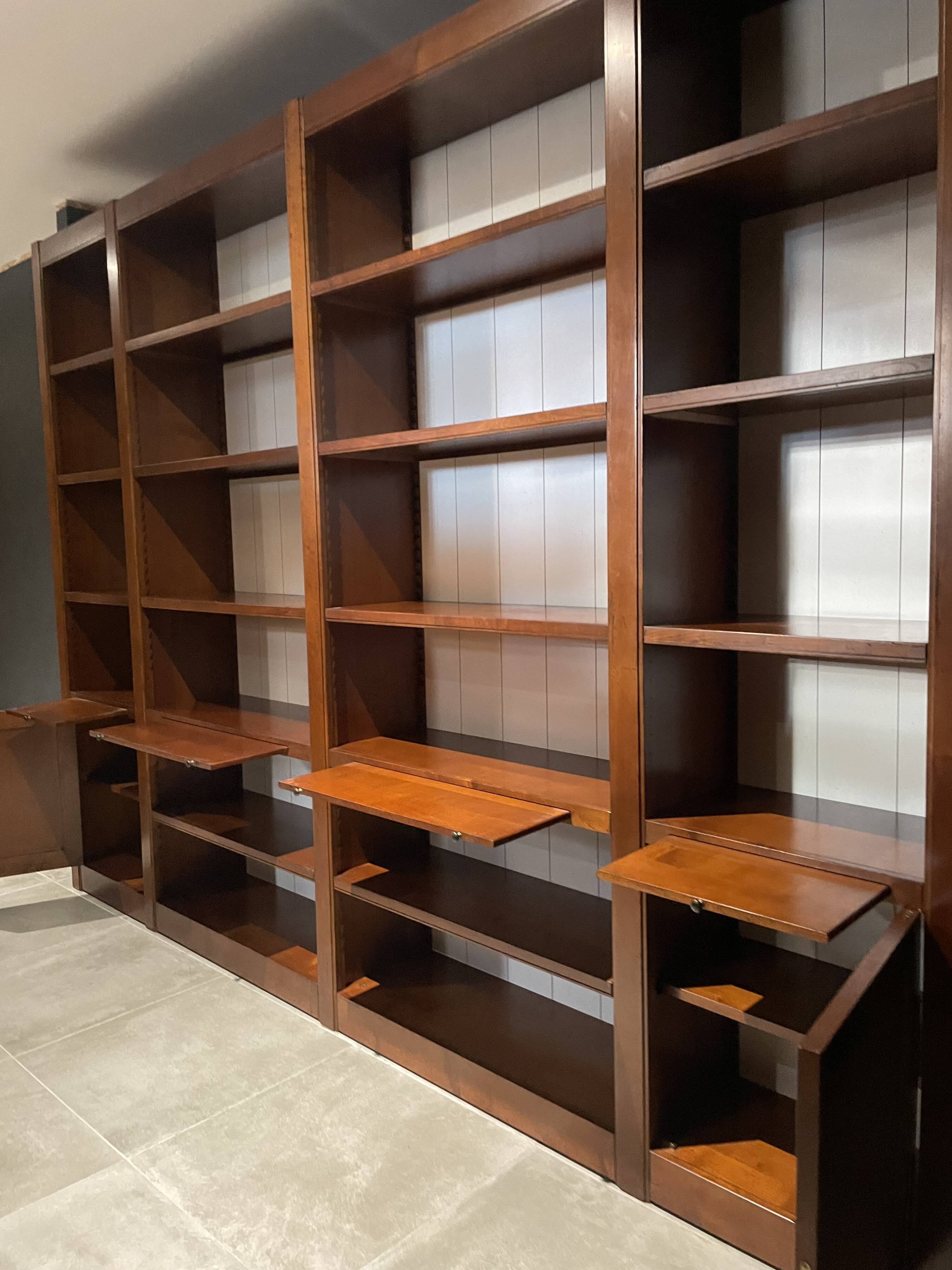 Roche bobois library folio solid cherry + delivery and assembly