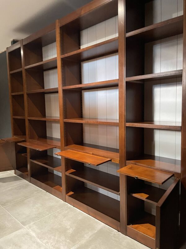 Bibliothèque roche bobois folio merisier massif + livraison et montage