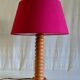 Table lamp base in solid wood, Scandinavian style - mid 20th century.