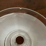 Three glass lampshades