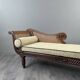 Louis XVI style meridian in carved wood and caning, 19th century.