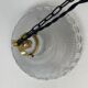 Vintage prismatic glass pendant lamp