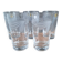 5 new crystal glasses from Arques, Nîmes model.