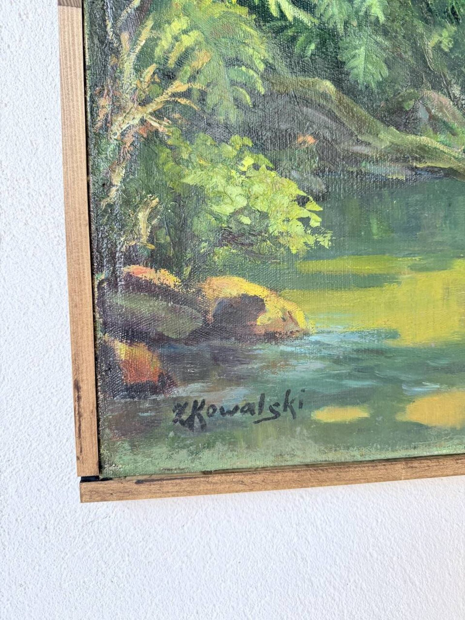 Oil painting "jungle" forest landscape