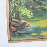 Oil painting "jungle" forest landscape