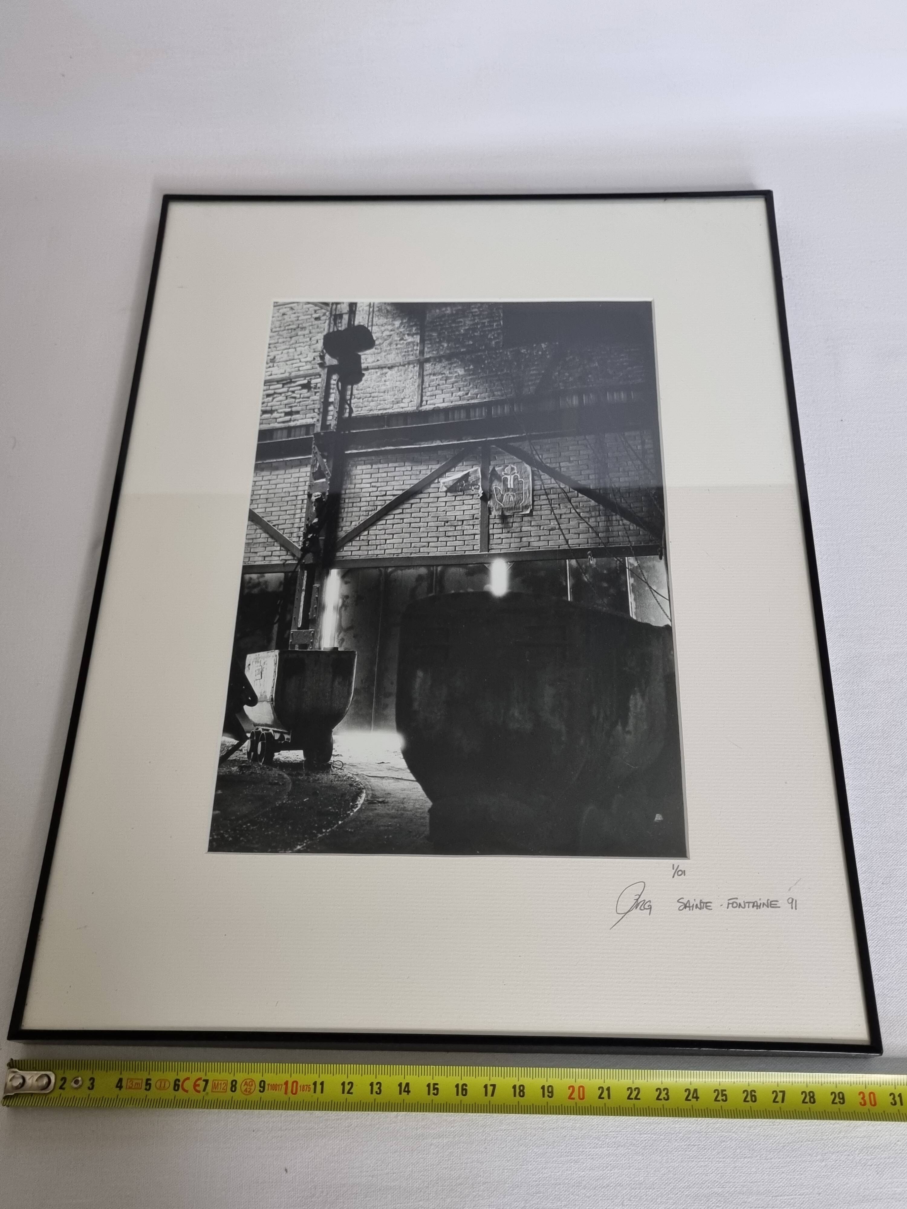 Industrial photography, disused factory, metallurgy, signed and numbered, 40 cm