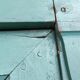 Antique patinated two-door cabinet