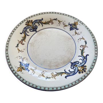 Plat céramique de Gien renaissance