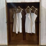 Penderie anglaise art déco en noyer des années 1930