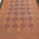 Large vintage shaggy carpet DESSO Menuette 200x300 cm orange & brown 1970