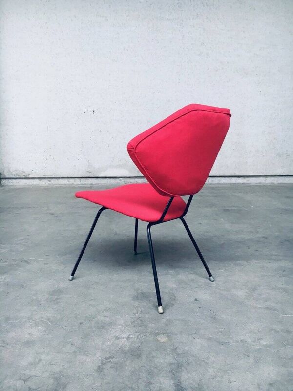 Set of Mid-Century Modern Low Side Chair Set, Italy, 1950s