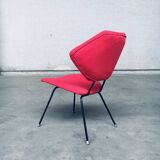 Set of Mid-Century Modern Low Side Chairs, Italy, 1950s