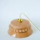 Clichy glass pendant light, pink and gold, Art Deco, 1930