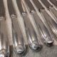 12 silver-plated dessert knives by Christofle Vendôme, 20.3cm