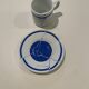 Flat cup saucer Pfister, designer furniture Pfister, original coffee cup,