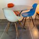Round kitchen or dining room in smoked glass chrome structure an70