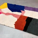Hand-woven wool beni mrirt rug