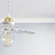 Vintage pleated pendant light