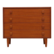 Teak chest of drawers, Danish design, 1970s, production: Denmark