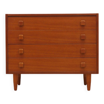 Teak chest of drawers, Danish design, 1970s, production: Denmark