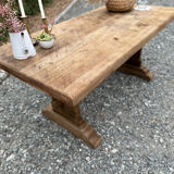 Solid wood monastery table