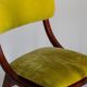 Chaise Mid-Century Moderne, Velours Vert Citron, FR Dedar, Pologne, Années 1960