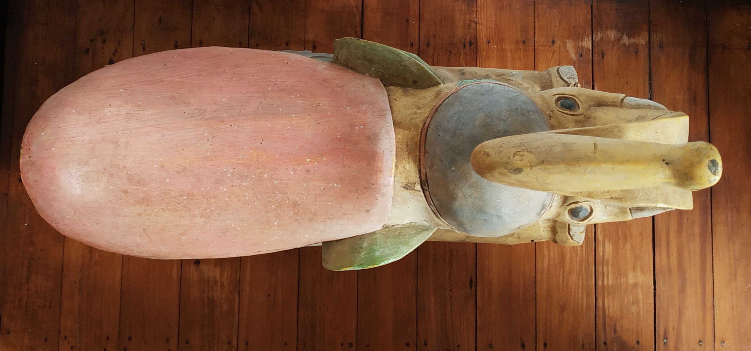 Rocking elephant, indian work, 65 x 67 cm