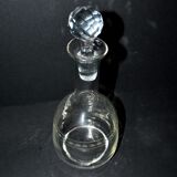 Antique carafe engraved with a laurel frieze, circa 1900