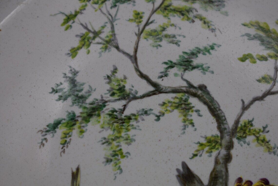 Old Plate Bird Emile Galle Saint Clement