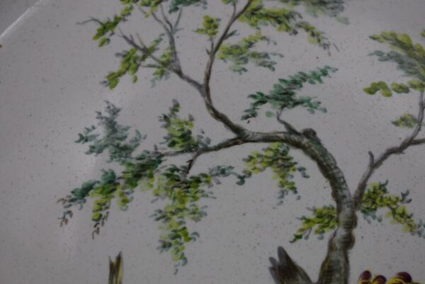 Ancienne Assiette Oiseau Emile Galle Saint Clement