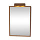 Lighting mirror in gilded wrought iron
