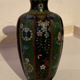 Partitioned enamel vase