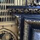Mirror period Napoleon III blackened wood