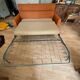 Vintage orange convertible sofa