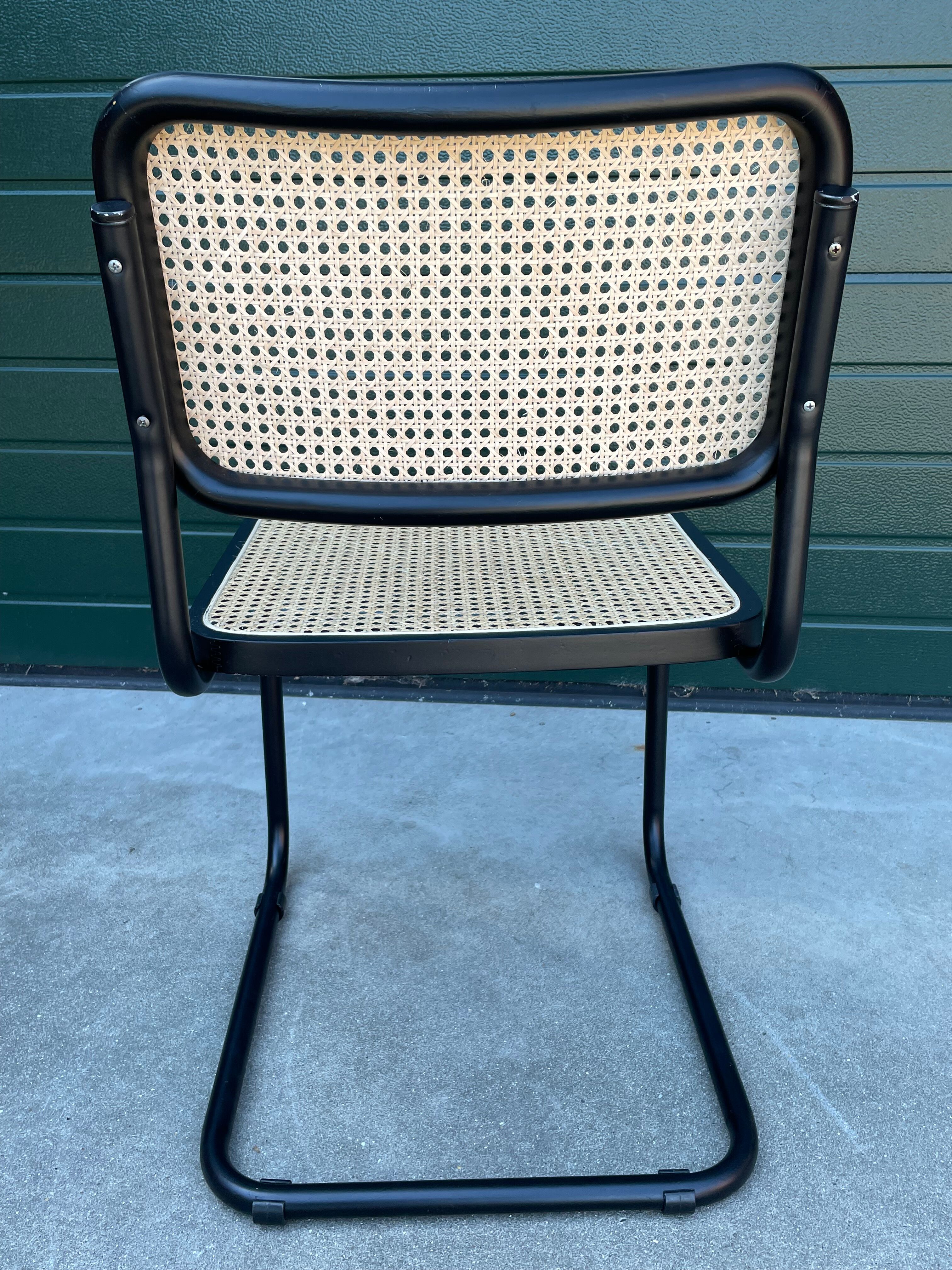 Cesca design chair b32 model in black set of four