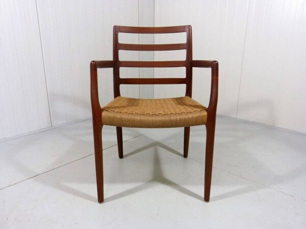 Chaise de bureau en teck modèle 68 de Niels Otto Møller pour J.L. Moller, Danemark