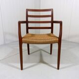 Chaise de bureau en teck modèle 68 de Niels Otto Møller pour J.L. Moller, Danemark