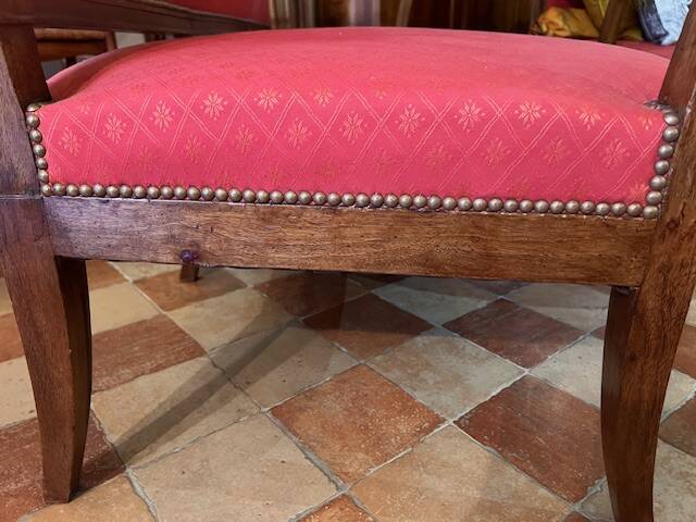 Empire lounge set: gondola bench with 4 legs + 6 matching armchairs