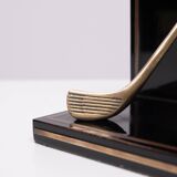 Brass Golf clubs Bookends 1970s England