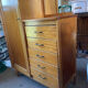Vintage asymmetrical chest of drawers