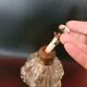 Flacon verre ciselé vintage diffuseur de parfum ancien
